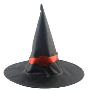 Halloween hats Led Witch Hat Decoracion Halloweeen Exterior Led Hat Witch Cosplay Mexican Day Of The Dead Party Ball Wizard Cosplay  Halloween Decoration