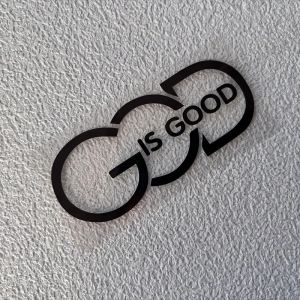 GOD IS GOOD Sticker for Motorcycle Decals Jesus Christ Religious Waterproof Stickers Car Motor Decal