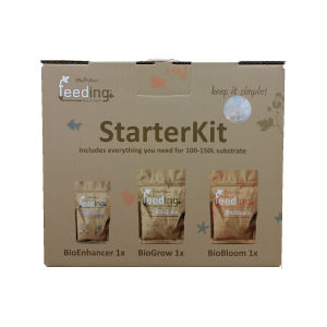 Green House Feeding Bio Feeding Starter Kit (Organic Fertilizer OMRI Listed BioEnhancer: 125g  BioGrow: 500g  BioBloom: 500g  for 100-150L of substrate Bio Feeding Starter Kit )