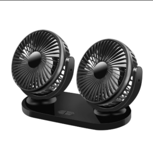 Car Fan 5V Three Headed Auto Cooling Air Fan 360 Degree Rotation Powerful Quiet 2 Speed 5v Car Truck Special Powerful Cooling Fan