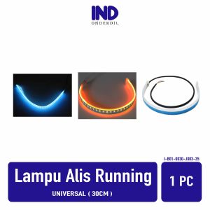Lampu LED Running Alis 30 Cm 2 Mode Diam Runing Daytime Variasi DRL Flexible Elastis Waterproof Tahan Air 1 Pc Merah Biru Putih Kuning Pink Ungu Ice Blue