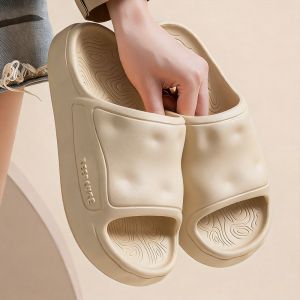 Free Shipping New Eva Slippers For Women Summer Thick-Soled Soft-Soled Outdoor Wear Couple Style Home Use Indoor Non-Slip Sandals For Men