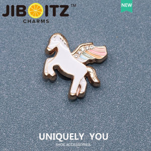 โลหะ jibbitz charm หัวเข็มขัดรองเท้า อุปกรณ์เสริมแฟชั่น เนื้อโลหะ หัวเข็มขัดตกแต่ง