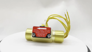 Water Flow Switch Control Flowmeter 4 Points Copper Hall Effect Flow Sensor Turbine Flowmeter 1.5-30L/Min Male Thread