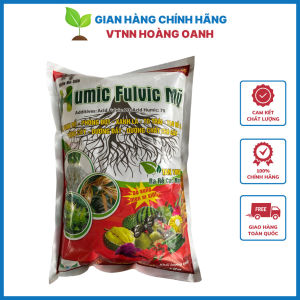 Humic mỹ 1kg dạng bột Phân bón cao cấp Ra rễ cực mạnh tái sinh rễ dưỡng cây xanh lá cải tạo đất