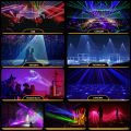 SHEHDS 6W RGB Animation Laser Light Semiconductor Laser With DMX512 & ILDA & RJ45 Art Net Connector for KTV Live Show Wedding DJ Club Theater Performance stage. 