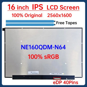 16" Laptop LCD Screen NE160QDM N64 NE160QDM-N64 V8.0 Display Matrix Panel Replacement 2560x1600 100% sRGB eDP 40 Pins Non-Touch