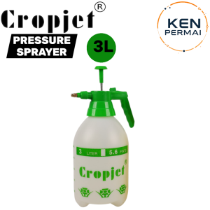Cropjet 3L Multi-Purpose Pressure Sprayer Hand Pump Water Spray Bottle Gardening Tool