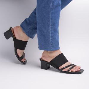 Zavatu Sandal Hak Tahu 5m Chunky Heels Big Size Jumbo ZVT 075 Hitam