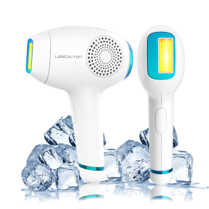 IPL Hair Remover Ice Cool Permanent Hair Removal System Lescolton® 350000 Flashes Intense Pulsating Light Epilator on Body Bikini and Underarms
