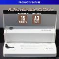 Spiral Binding Machine F4 size S40M 40 Holes Heavy Duty Long &Legal Binder Machine Officom. 