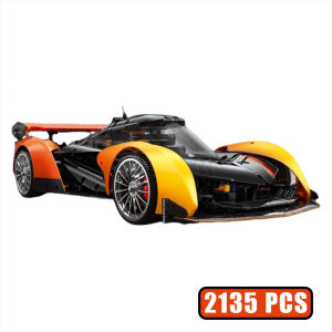 1:10 Vô địch tốc độ kỹ thuật Racer McLarened Solus GT Hypercar Khối xây dựng Gạch Xe siêu xe Garage Đồ chơi Trẻ em Quà tặng Tương thích với LEGO