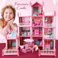 DIY Doll House Princess Castle Villa Dream Princess DollHouse Pretend Play Set 11 Rooms Girl Accessories toys for girls. 