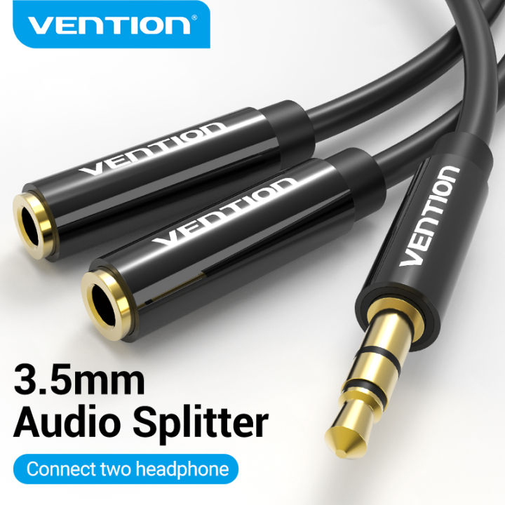 Vention Audio Splitter 3.5mm Aux Earphone Extension Cable Splitter