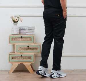 CELANA CHINOS PANJANG BAHAN MULUR PINGGANG KARET SIZE 27-44