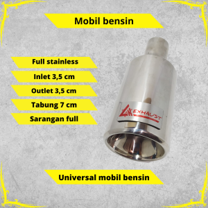 Knalpot srigala suara serigala full stainles stel untuk mobil truk dan bus