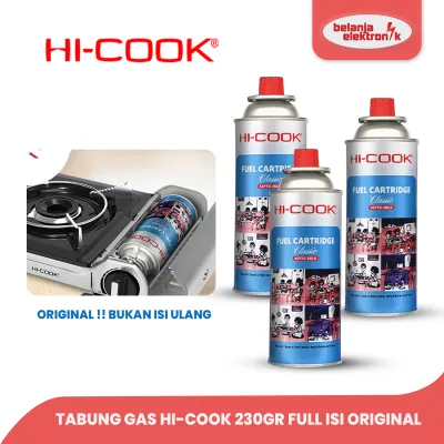 TABUNG GAS PORTABLE GAS CARTIDGE HI-COOK 230 GRAM-GC 020 ORIGINAL