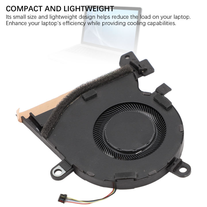 Laptop CPU Fan 4 Pin Laptop CPU Cooler Fan Easy To Install for ...