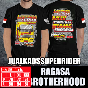BAJU KAOS DISTRO DRIVER POENYA CERITA RAGASA BROTHERHOOD
