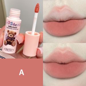 GEGE BEAR Lip Mud Matte Velvet Pink Beruang Lip Glaze Moisturizing Waterproof Lipstik Long Lasting-GY