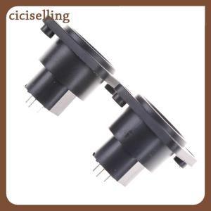 [ciciselling] 2pcs XLR Female Jack 3 Pin 3-Pole Panel Mount Chassis Socket Connector