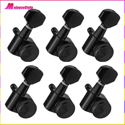 Guitar String Peg Locking Tuners Tuning Pegs Machine Heads Black 6R Inline
