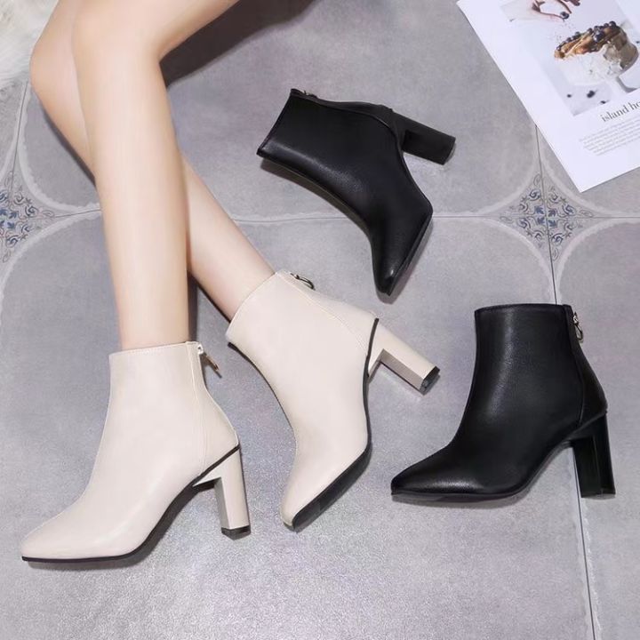 Sepatu Wanita Boots Heels ala Korea Import Premium Quality F35