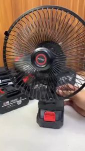 Automatic Swing Fan 8" Lithium Rechargeable Cordless Fan Portable Electric Fan Oscillating fan for Outdoor Rechargeable Fan