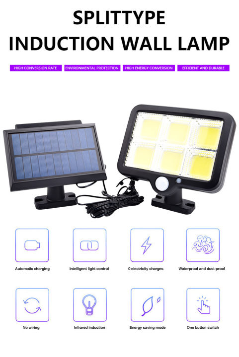 100% Original Jcam Solar Motion Sensor Light Split Lights 3 Modes ...