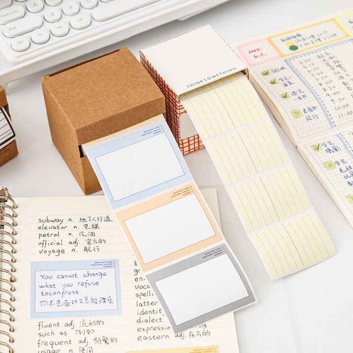 250 Sheets Creative Pull-out Scroll Sticky Notes School Office Tearable ...