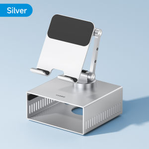 Hagibis ที่เก็บของสำหรับ iPad Pro ขาตตั้งเดสก์ท็อป/แอร์แม็คมินิ M4/M4โปรที่เก็บของโลหะ360 ° พับได้