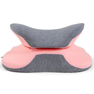 Memory Foam Nap Pillow 2 In 1 Dual-Purpose Pain Relief Waist Chair Support Decompression Cushion For Desk Napping Pillow Desk Nap Pillow Supporter Seat Cushion Headrest Travel Neck Pillow Bedding