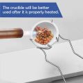 (DQKN) 1 Set Molten Gold Bowl Melting Furnace Clamp Silver Melting Kit Metal Casting Kit for Melting Metal Crucible Tong. 