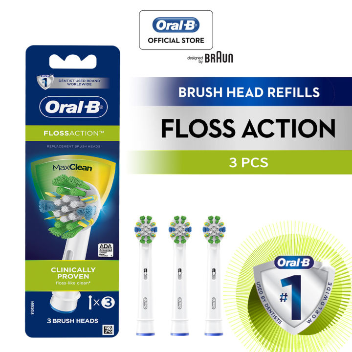 OralB Electric Toothbrush Refill Heads Original Genuine FlossAction EB