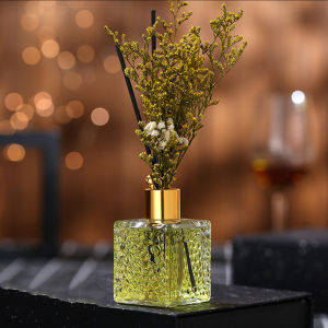 No fire aromatherapy reed diffuser home bedroom lavender dried flower set essential oil