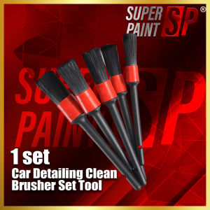 Car Detailing Brush 【 Car Wash Brush 】 5Pcs Set DIY Cuci Kereta Soft Material Clean Kit Dashboard Brushes 汽车刷 Car Beauty