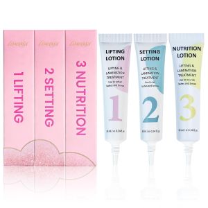Korean Lash Lift Lotion Lash Lift Brow Lamination Refill No Tools 3 x 10ml Step 1 Lifting / Step 2 Setting / Step 3 Nutrition Salon Grade Eyelash Perm Lotion