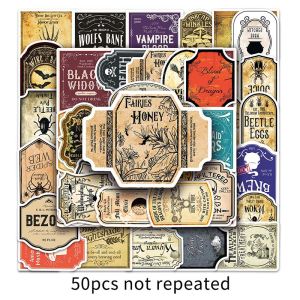 50Pcs Potion Label Sticker For Suitcase Skateboard Laptop Luggage Phone Styling DIY Decal