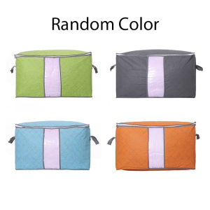 Large Quilt Multi-color Bamboo Charcoal Storage Bag Clothing Quilt Finishing Bag Home Storage Bag Blanket Cover Quilt Storage Bag Box