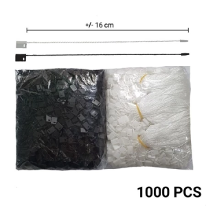 Tali Hangtag Putih Isi 1000 pcs Tali Hang Tag Tali Merek Hitam