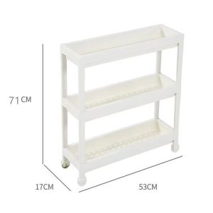 STORAGE TROLLEY SHELF BATHROOM TROLLEY KITCHEN SHELF TROLLEY STORAGE ORGANIZER TROLI STORAN XKS TRADING