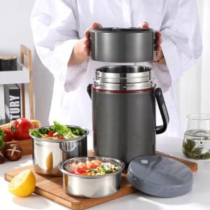Food Grade Stainless Steel Vacuum Insulated Lunch Box Soup Container Thermos Food Jar2026
