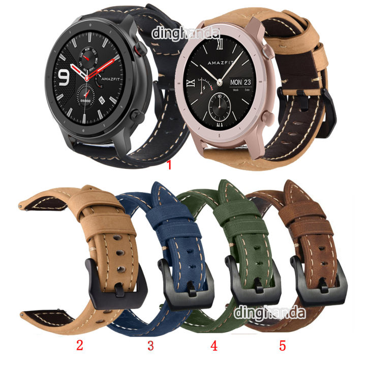 สายนาฬิกาหนังสำหรับHuami Amazfit GTR