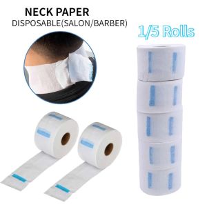 1/5 Rolls Disposable Barber Neck Tissue Paper Salon Hair Cutting Neck Ruffles Paper Hairdressing Neck Strip Paper for Barbershop