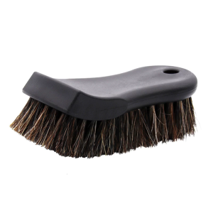 Gentle Car Horsehair Detailing Brush Fit for Deep Cleaning Leather Fabric Carpet And Textile Surfaces Hard to Reach Area