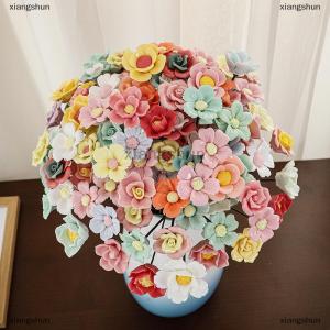 [COD] xiangshun ดอกไม้เซรามิก Jingdezhen ดอกไม้จำลองทำมืออุณหภูมิสูงดอกไม้ชีวิตนิรันดร์ตกแต่งดอกไม้ของขวัญสุดสร้างสรรค์สำหรับบ้านขนเฟอร์