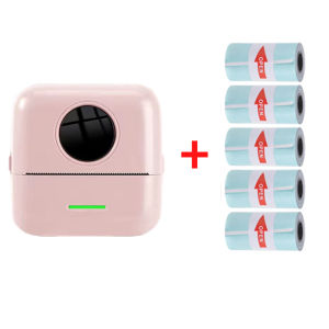 【สติกเกอร์ฟรี 5 ม้วน】HOMIN เครื่องปริ้นพกพา ไร้สาย ไม่ใช้หมึก ใบปะหน้าขนส่ง ใบปะหน้าพัสดุ เครื่องปริ้น รองรับระบบ ios  android