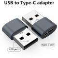 USB2.0 Male to Type C Female Adapters Type C to USB Charger Cable OTG Adapters for Phone Laptops. 