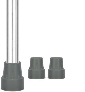 Walking Stick Rubber Tips Crutch Ferrules Rubber Ends 22mm Anti-skid Walking Stick Tips Replacement Rubber Crutch Pad
