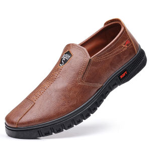 Leedoo Sepatu Formal Casual Pria Sepatu Pantofel Loafer Kerja Sepatu Kantor Slip On Cowok Santai MC413